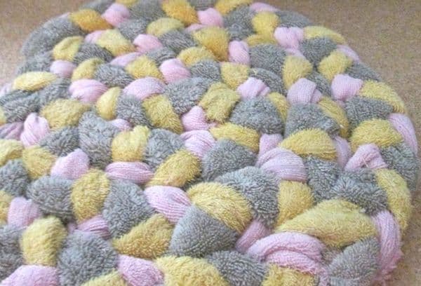 Teppich aus einem Handtuch