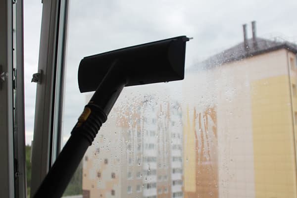 Fensterreinigung mit Dampf