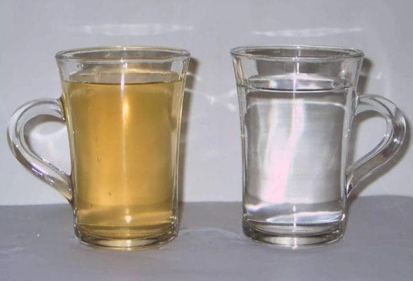 Wasser mit hohem Eisengehalt