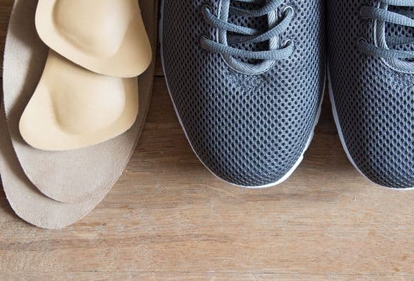 Einlagen aus Turnschuhen