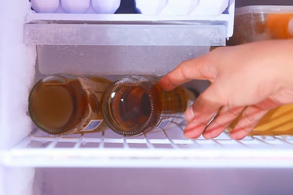 Bier im Kühlschrank