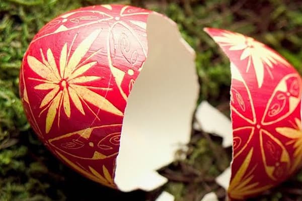 Eierschale eines Ostereies
