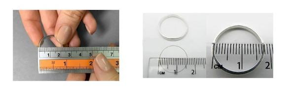 Messen eines Rings