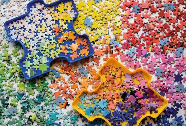 Zusammensetzen von Puzzles