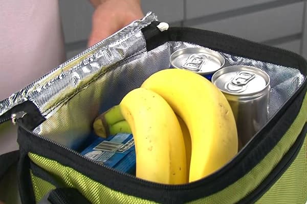 Lebensmittel in der Kühltasche