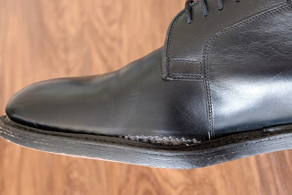 Schuhe haben sich gelöst