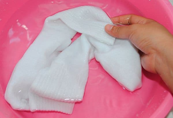 Handwäsche von Socken