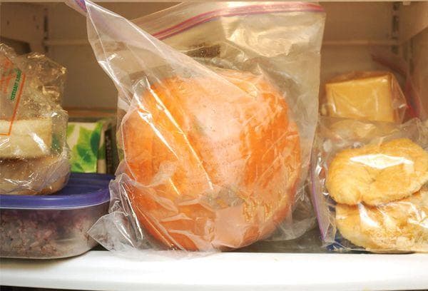 Lagerung von Kürbis im Kühlschrank