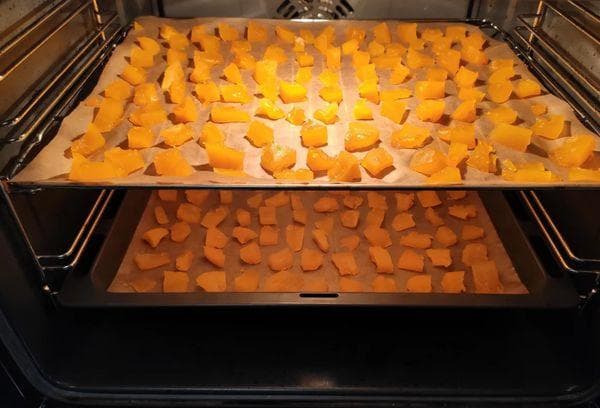 Kürbis aus dem Ofen