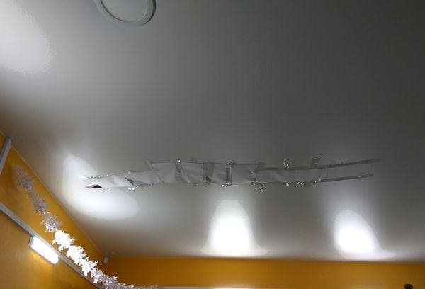 Flicken an der Decke