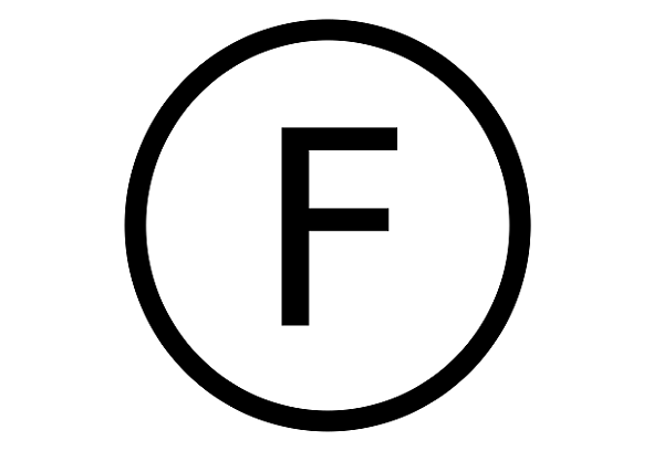 Icône F sur les vêtements