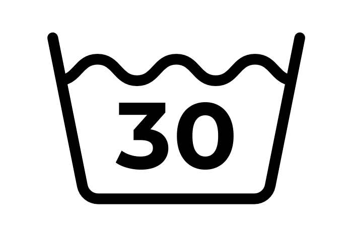 Icône lavage à 30 degrés