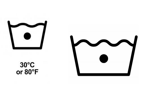 Symbol Waschbecken mit Punkt