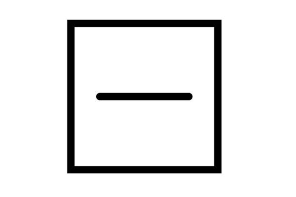 Symbole séchage sur surface horizontale