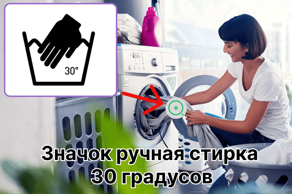 Symbol Handwäsche 30 Grad