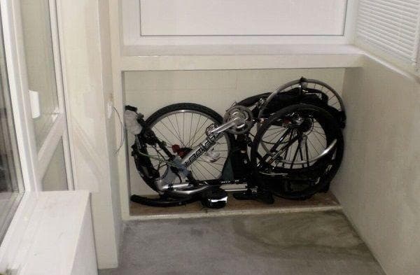 Zerlegtes Fahrrad