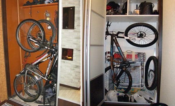 Fahrrad in der Nische