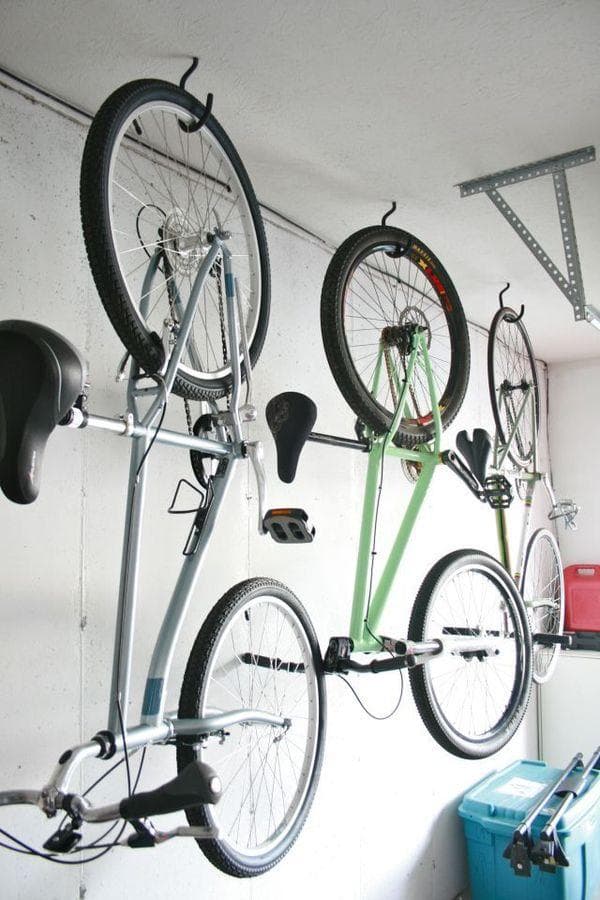 Befestigung von Fahrrädern an der Decke