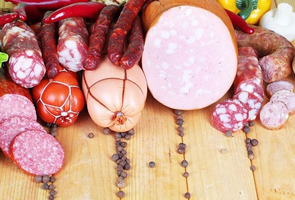 verschiedene Wurstsorten
