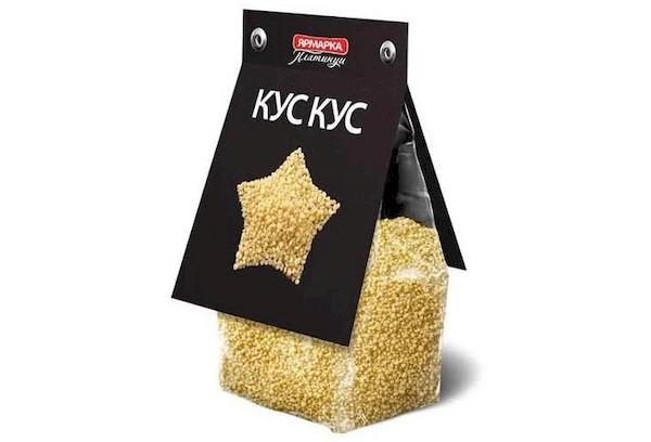 Couscous in der Verpackung