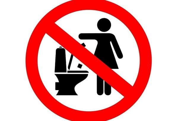 Verstopfung in der Toilette
