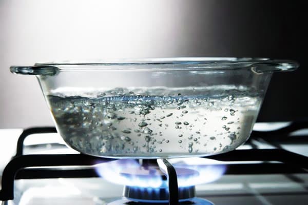 Abkochen von Wasser