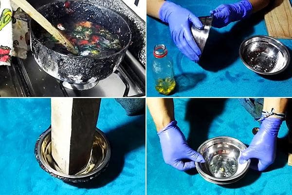Herstellung einer Plastikschüssel aus geschmolzenen Flaschenverschlüssen