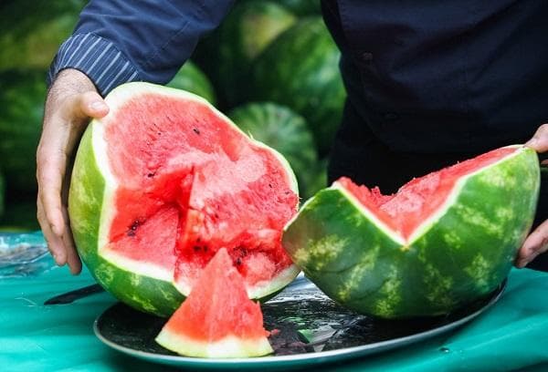 Reife Wassermelone