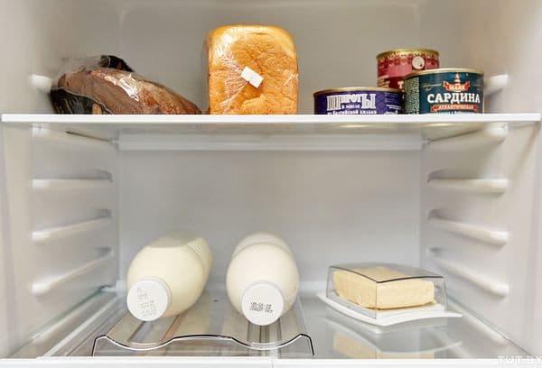 Milchprodukte im Kühlschrank