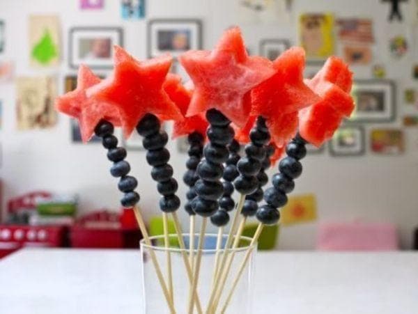 Canapés aus Wassermelone