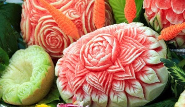 Carving mit Wassermelone