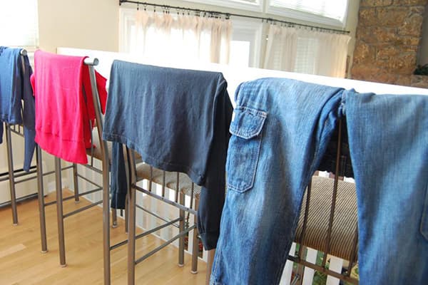 Trocknen von Kleidung zu Hause