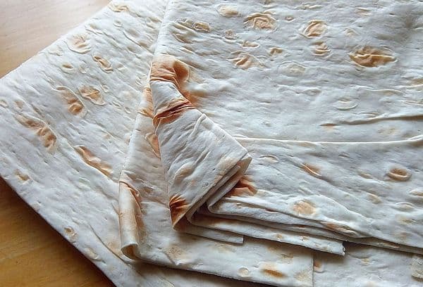 Frisches, dünnes Lavash