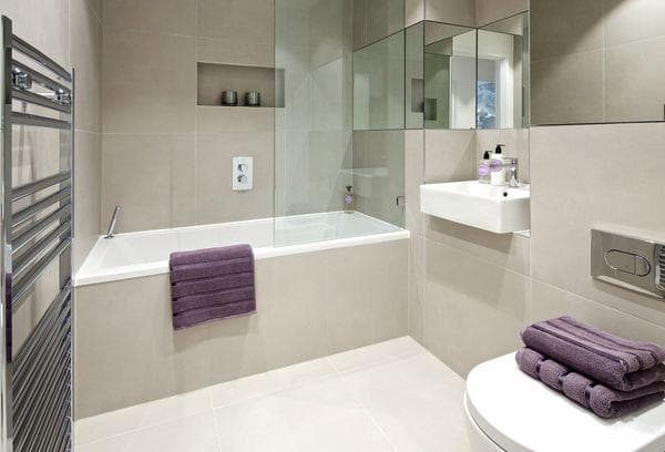 Badewanne in der Wohnung