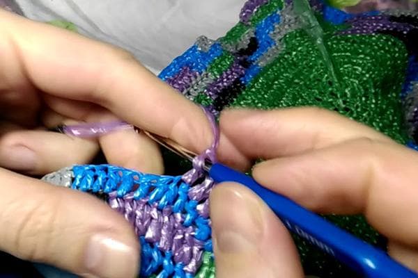 Häkeln aus Plastiktüten