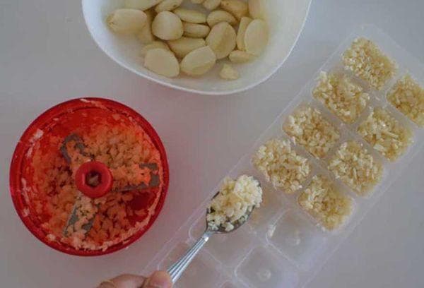 Zerkleinerter Knoblauch