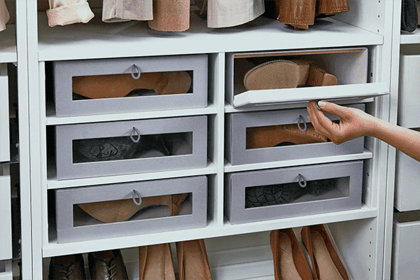 Schuhboxen für den Schrank