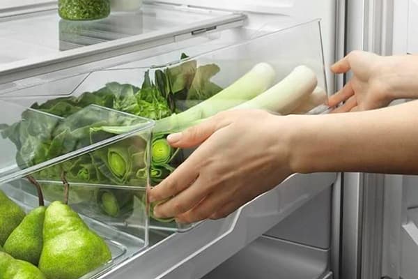 Lagerung von Kräutern und Gemüse im Kühlschrank