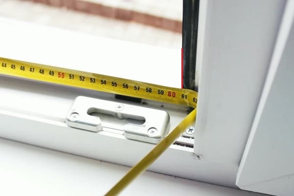Fenstervermessung für ein Moskitonetz