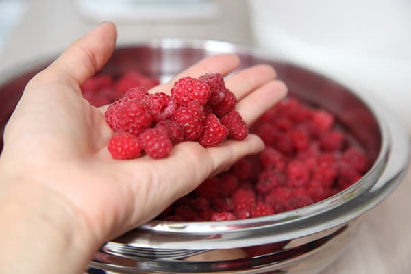 Frische Himbeeren
