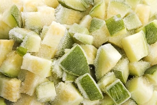 Gefrorene Zucchini