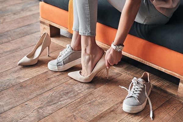Einlaufen neuer Schuhe