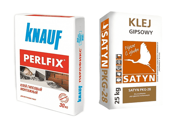 Klebstoffmischungen für Gipsfliesen