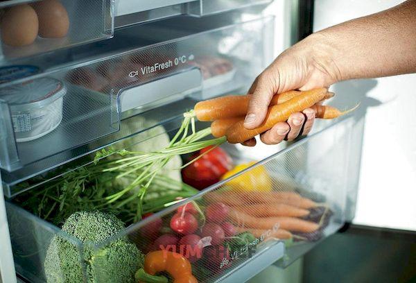 Lagerung von Karotten im Kühlschrank