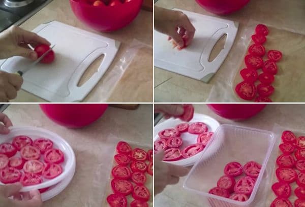 Einfrieren von Tomaten in Ringen