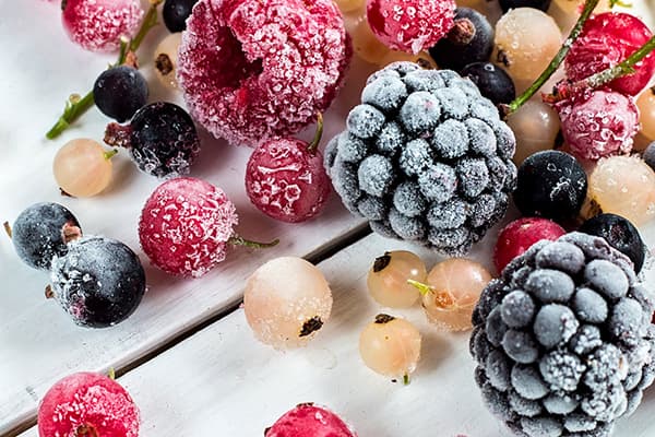 Gefrorene Beeren