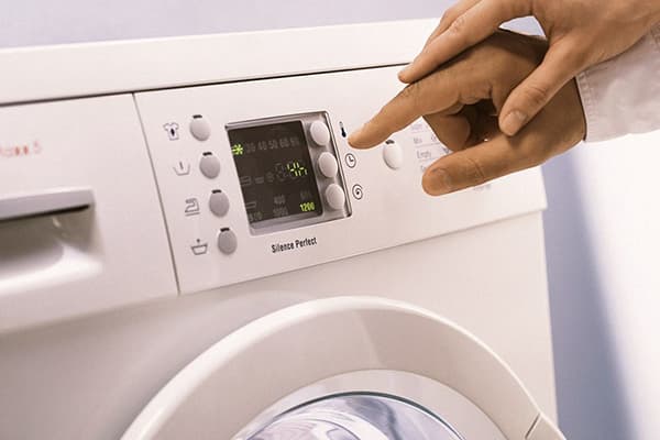 Einschalten der Waschmaschine