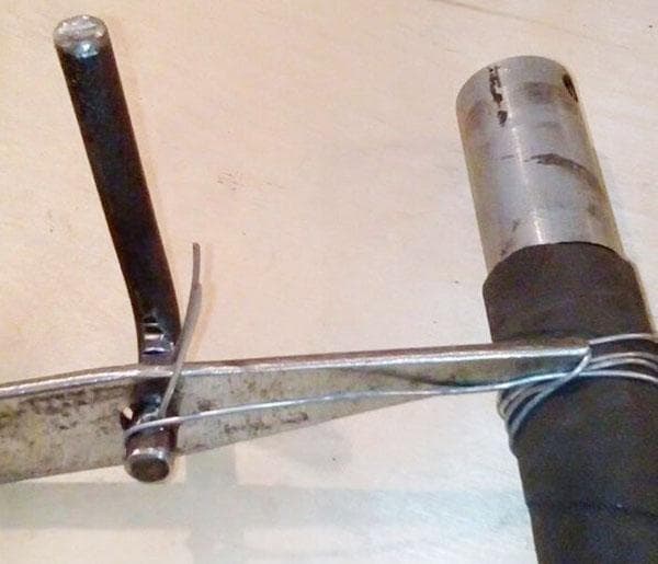 Aufwickeln des Drahtes mit einem Schellenzieher