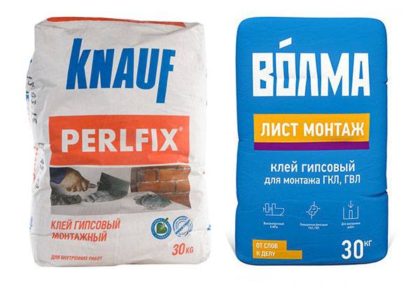 Klebemischungen für Gipskarton
