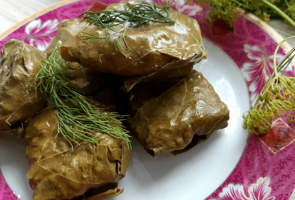 Fleischlose Dolma mit Kichererbsen